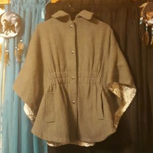 Dark gray poncho
